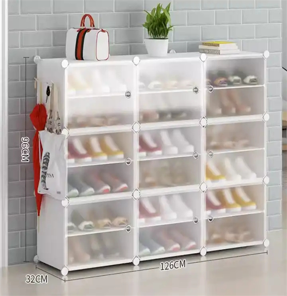 Shoe rack with cover